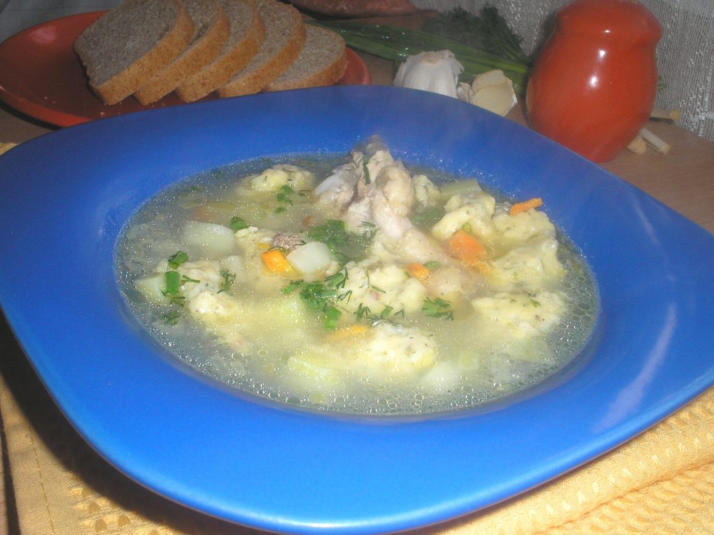 Суп из индейки с галушками