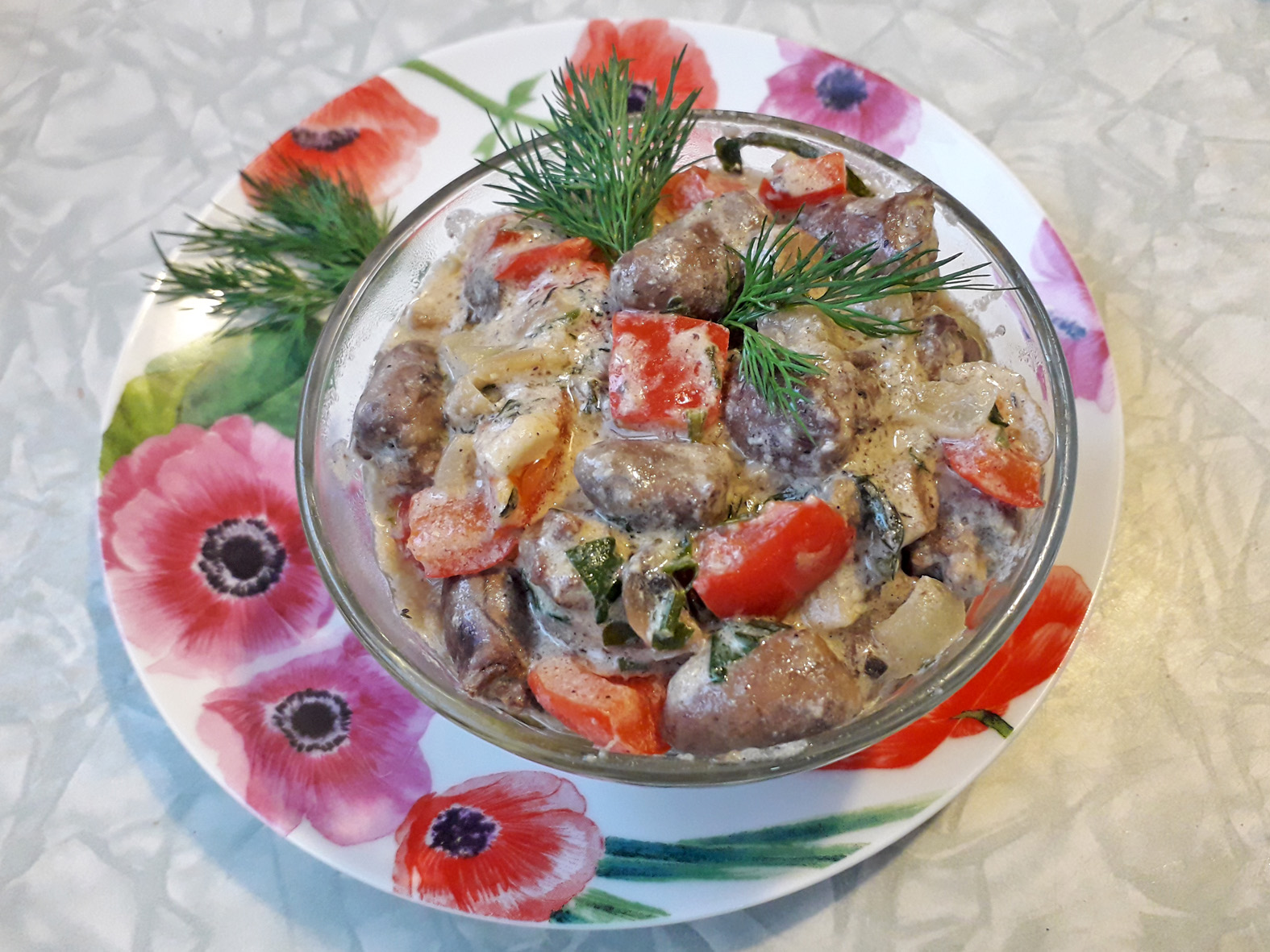 сердечки с овощами